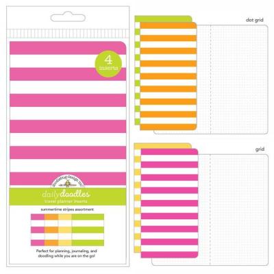 Doodlebug Design Daily Doodles Travel Planner - Summertime Stripes Assortment